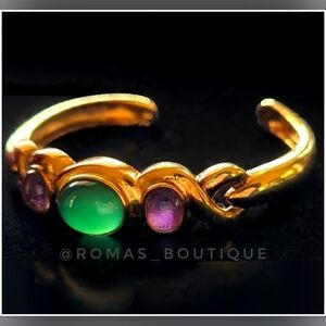 KYLO 925 gold over silver cuff bracelet